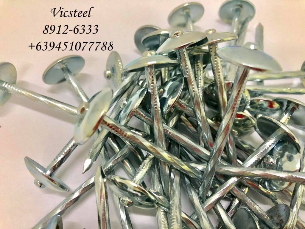 Roof Nails / Umbrella Nail – Vicsteel