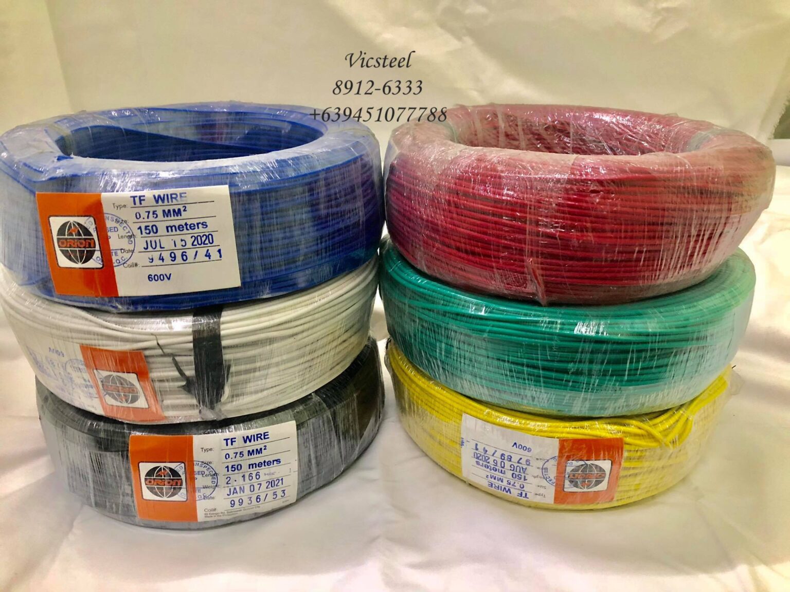 Tf Wire Orion Stranded Single Color 18/7 16/7 Vicsteel 