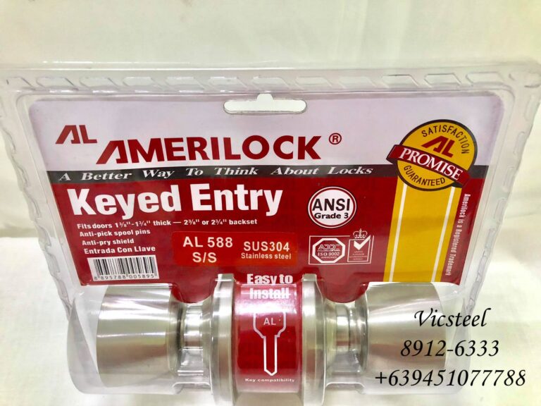 Amerilock Door Knob Keyed Entry AL 588 – Vicsteel